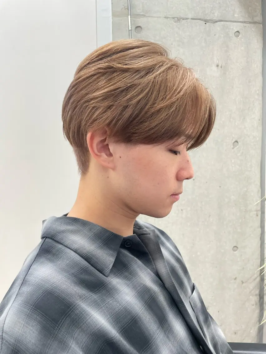 ショート カラー メンズ ⭐️トレンドレイヤー 🎀モモ🎀のヘアスタイル
