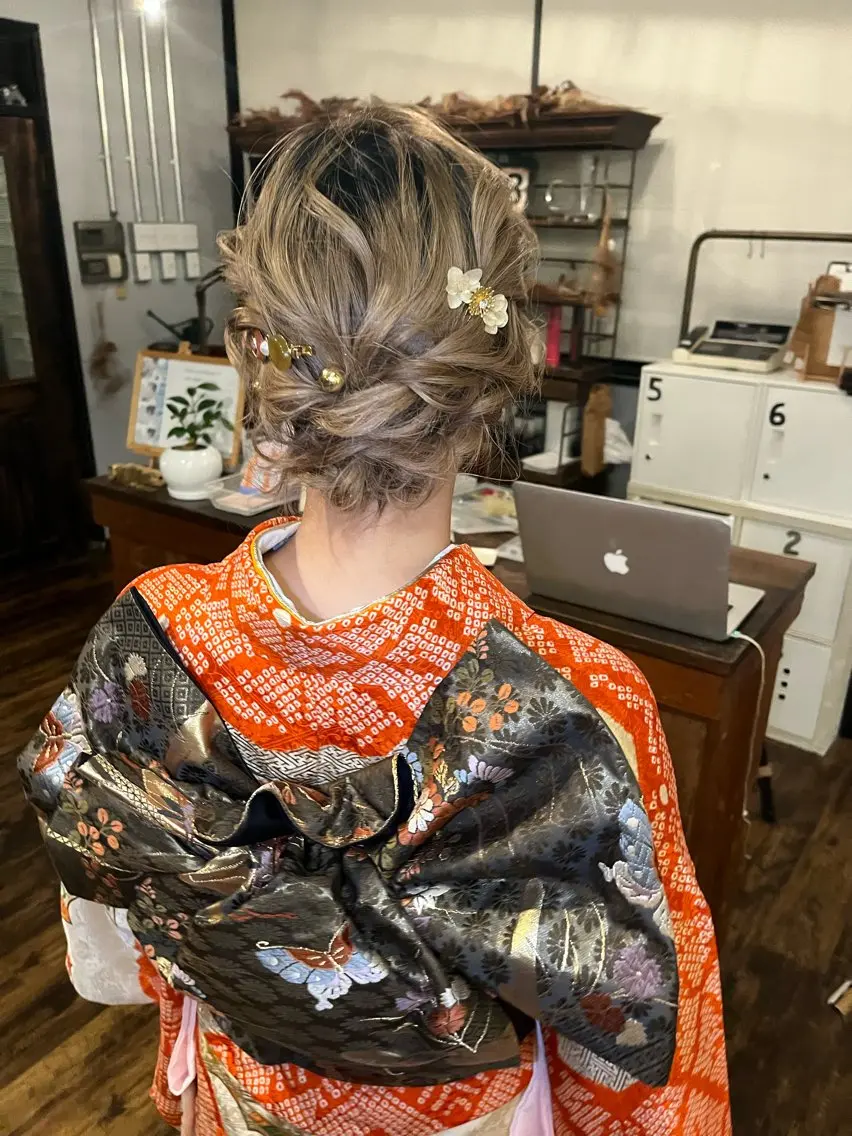 ヘアアレンジ ボブ 山下 明子のヘアスタイル