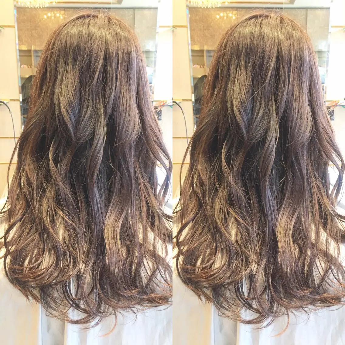 セミロング アッシュ ハイライト 綺麗な髪質にしたい方 限定🌈清水 祥のヘアスタイル