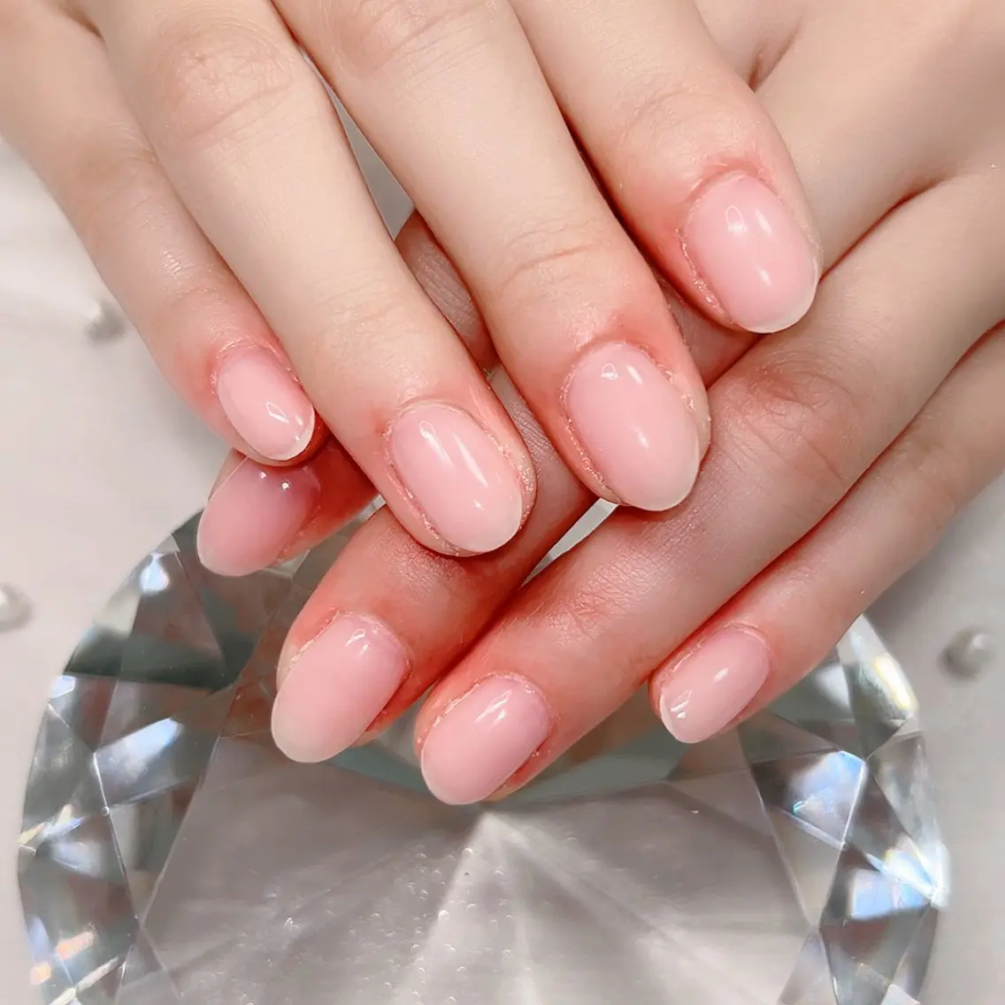 ネイル ワンカラーネイル ピンク 春ネイル Cute Tips nailのネイルデザイン