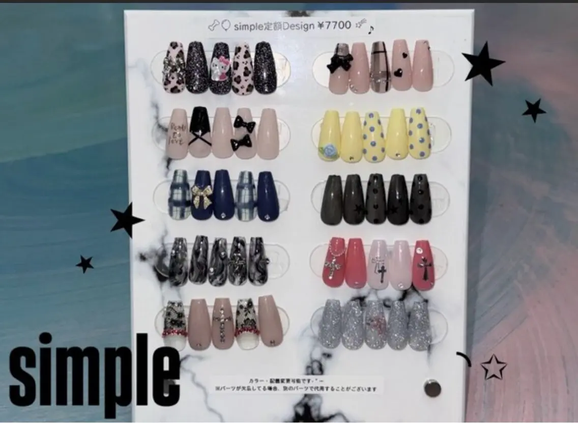 【シンプル】定額デザイン🎀75分(初回オフ無料)の写真