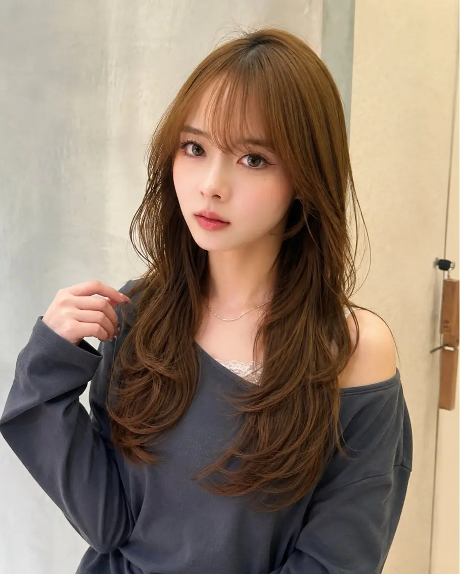 ロング カット ヘアカラー トリートメント ボブ/レイヤー ❣️manamiのヘアスタイル