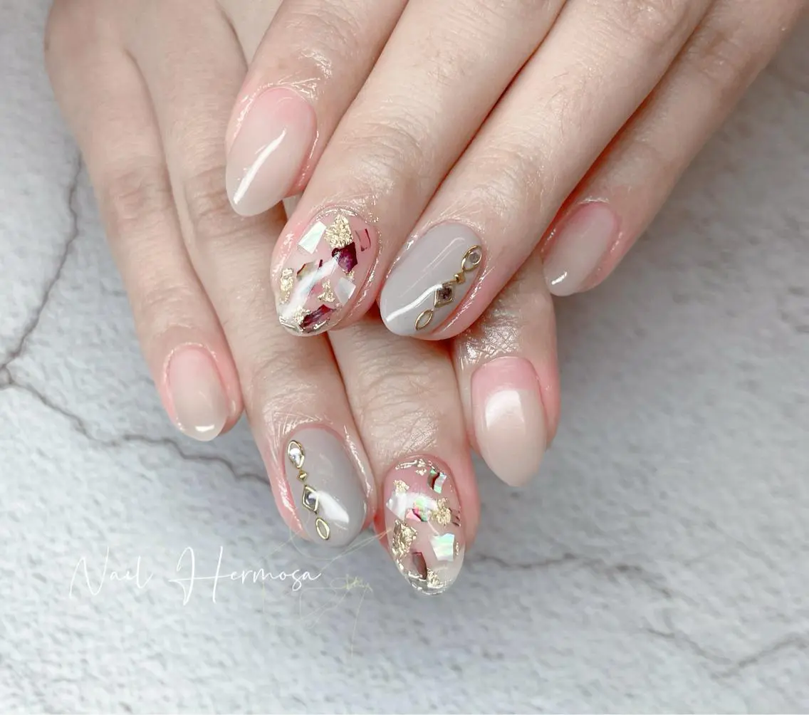 ネイル 桜ネイル 長さ出し フラッシュネイル フラワーネイル フットネイル ハンドネイル ネイル エルモサのネイルデザイン