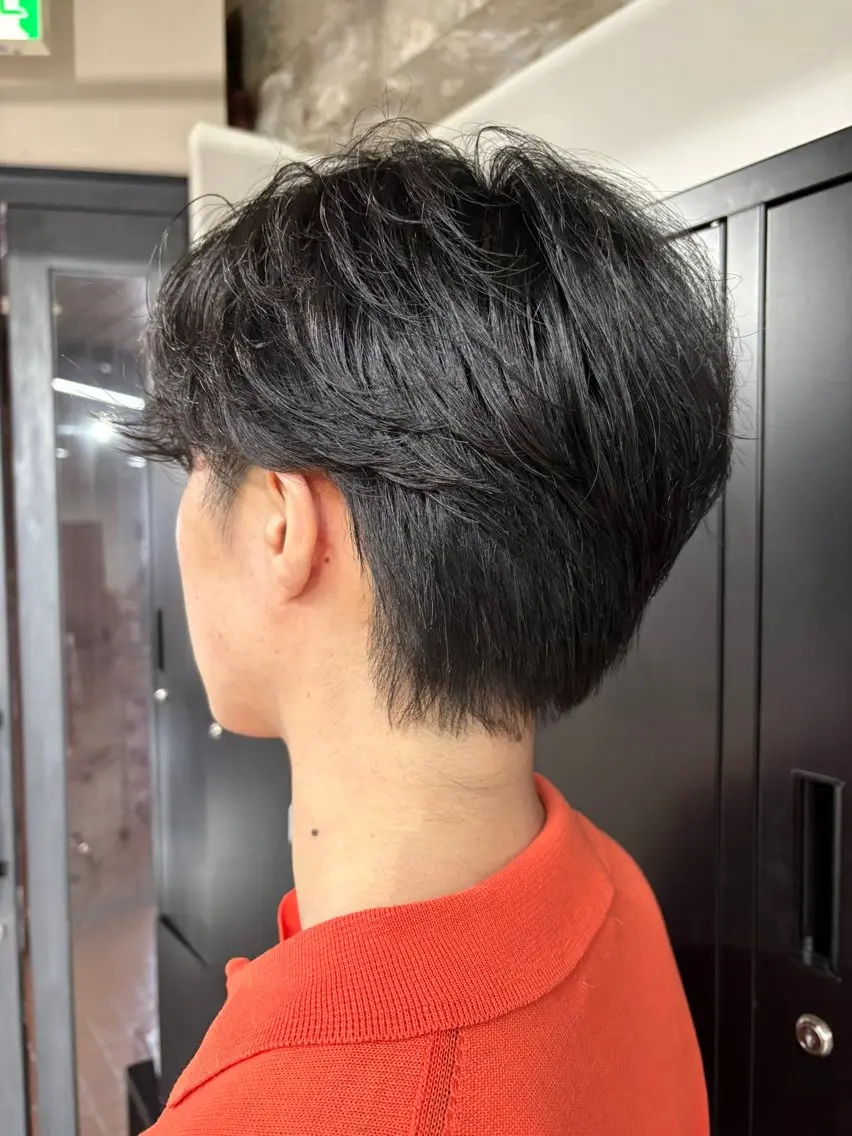 メンズ センターパート green/ ryuheiのヘアスタイル
