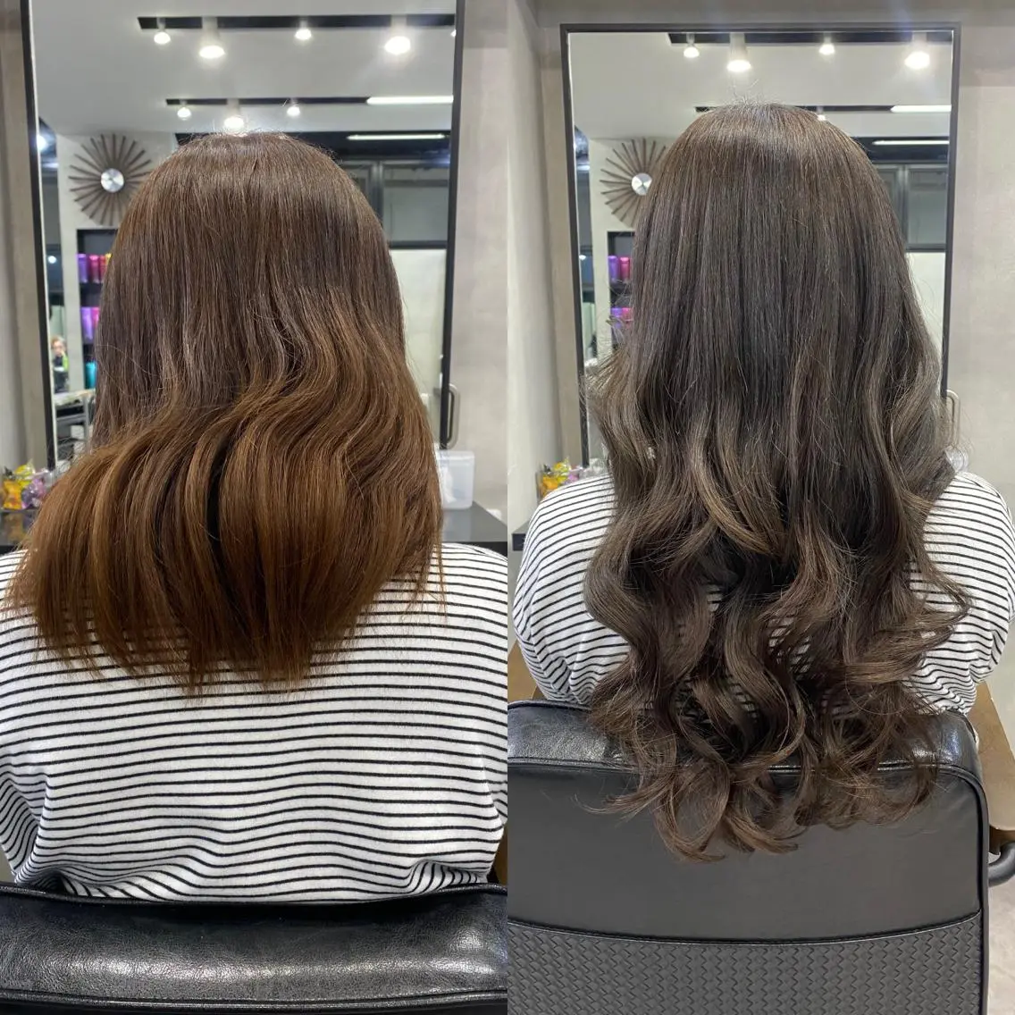 セミロング カラー ヘアアレンジ ショートボブ シールエクステ セミロングパーマ バレイヤージュ 透明感カラー FAAM Tsuneのヘアスタイル