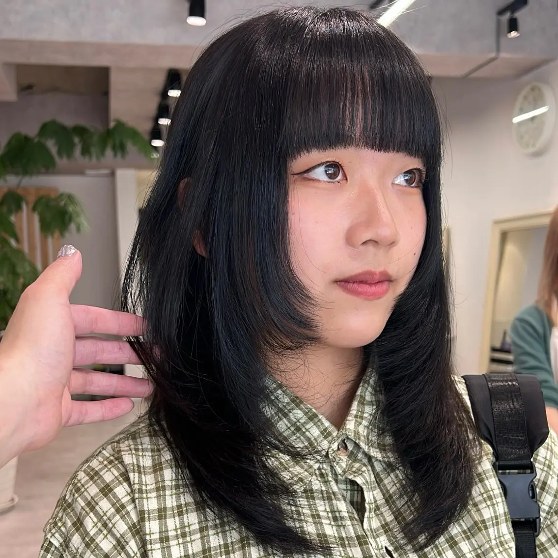 セミロング 顔まわりレイヤー レイヤーカット カット 透明感カラー/レイヤ ー/ MARIEのヘアスタイル