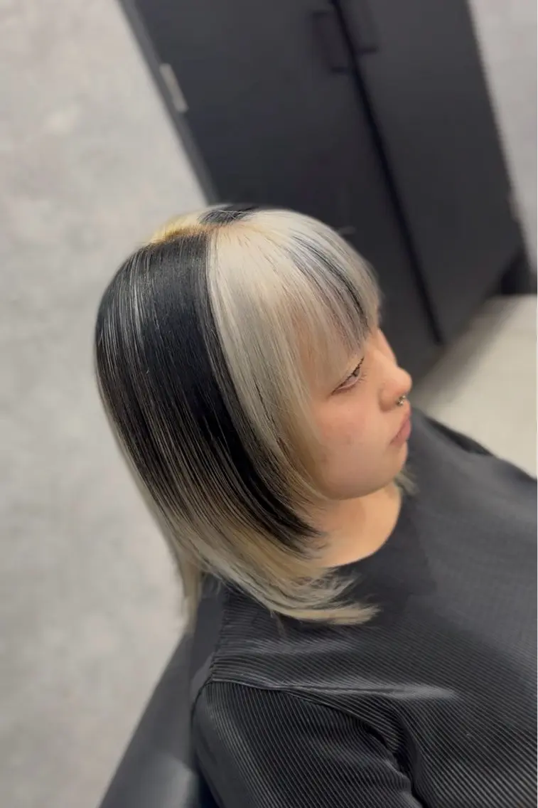 ミディアム カラー カット ヘアカラー トリートメント はやと【エクステ ×ブリーチ特化】のヘアスタイル
