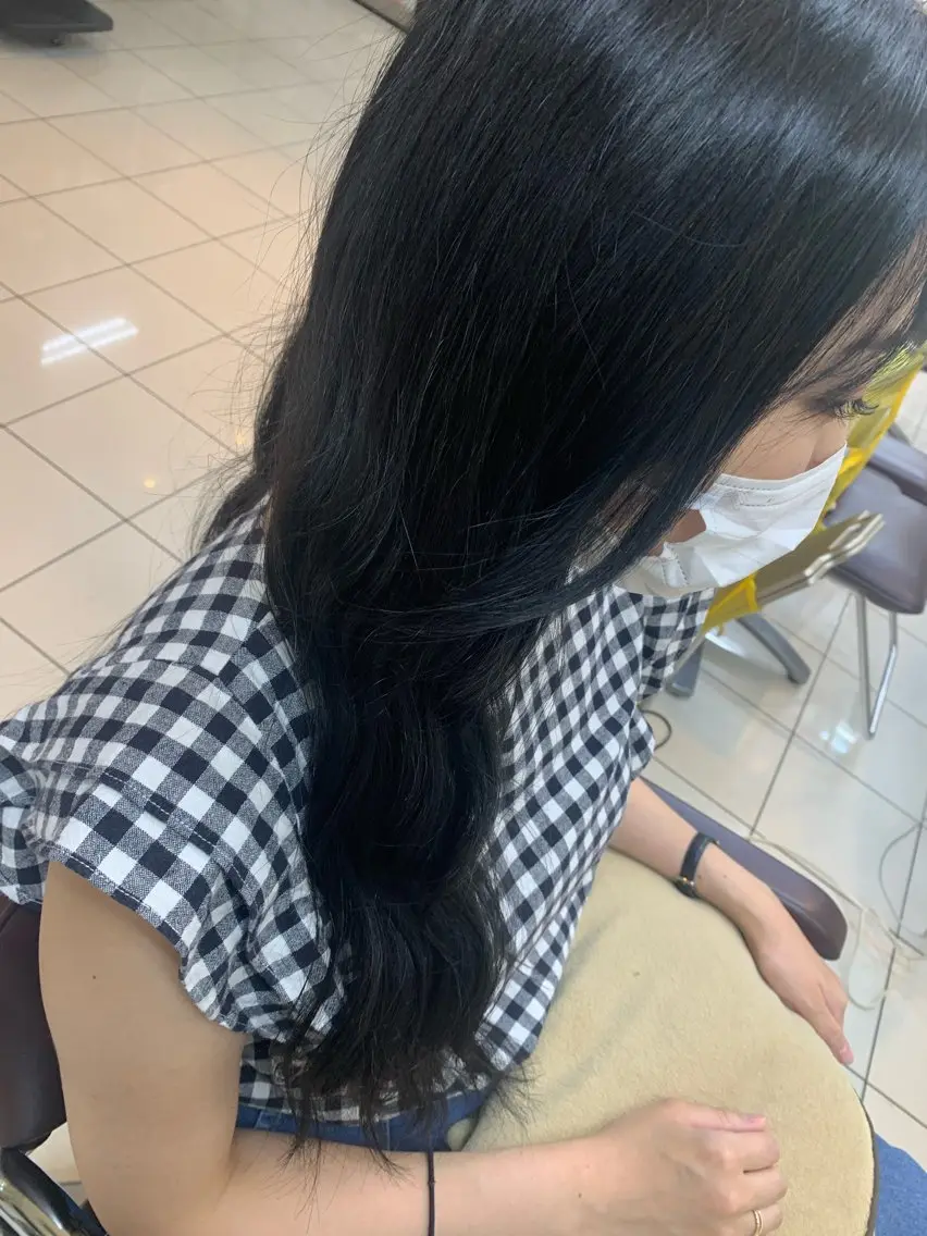 ロング カラー ヘアカラー トリートメント 髪質改善⭐️縮毛矯正 中野⭐️Rinaのヘアスタイル