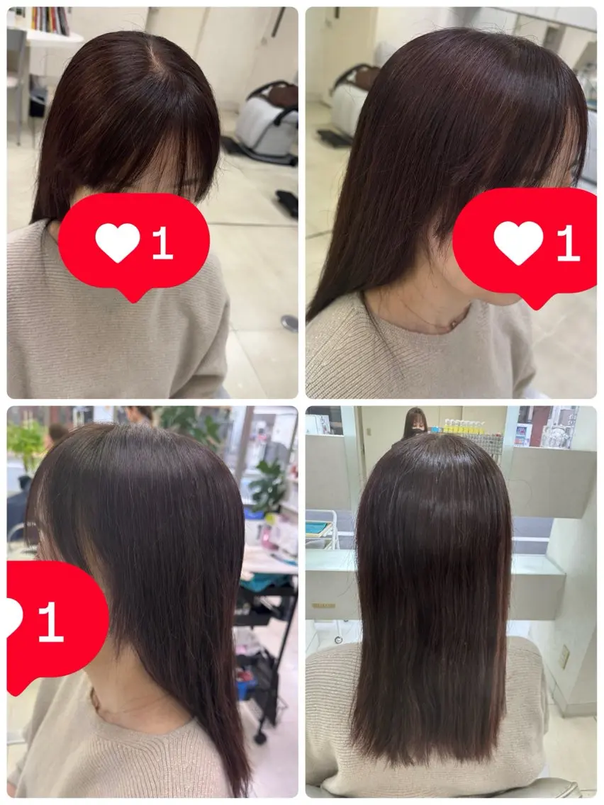 ロング 顔周りカット レイヤーカット タカハシ リナのヘアスタイル