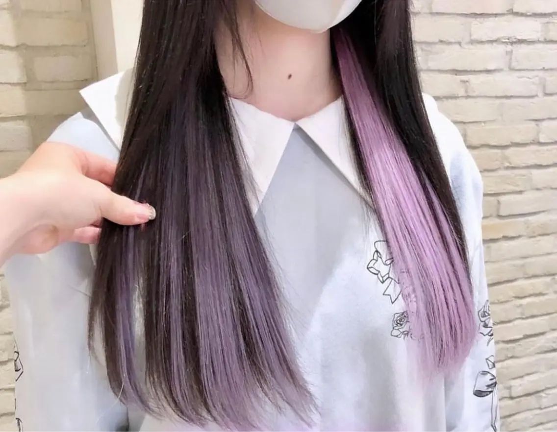 ロング エクステ SHION🍒ྀི/ ヘアメ/艶髪カラー/のヘアスタイル