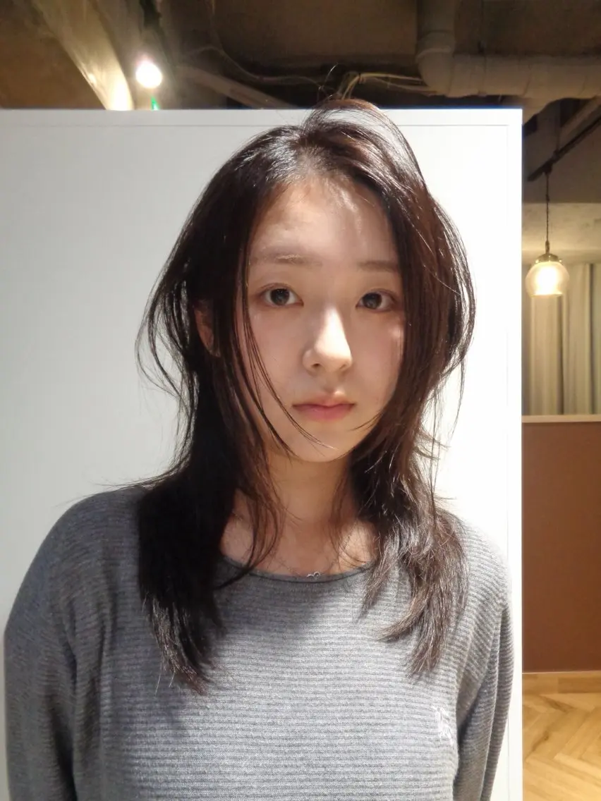 ミディアム ヘアカラー トリートメント 齋 花音のヘアスタイル