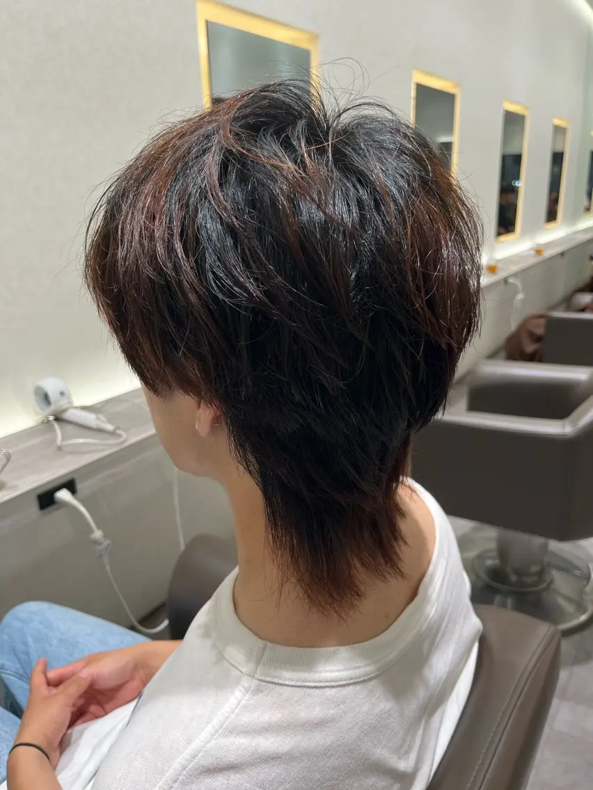 メンズ メンズウルフカット ウルフカット 吉見 涼のヘアスタイル