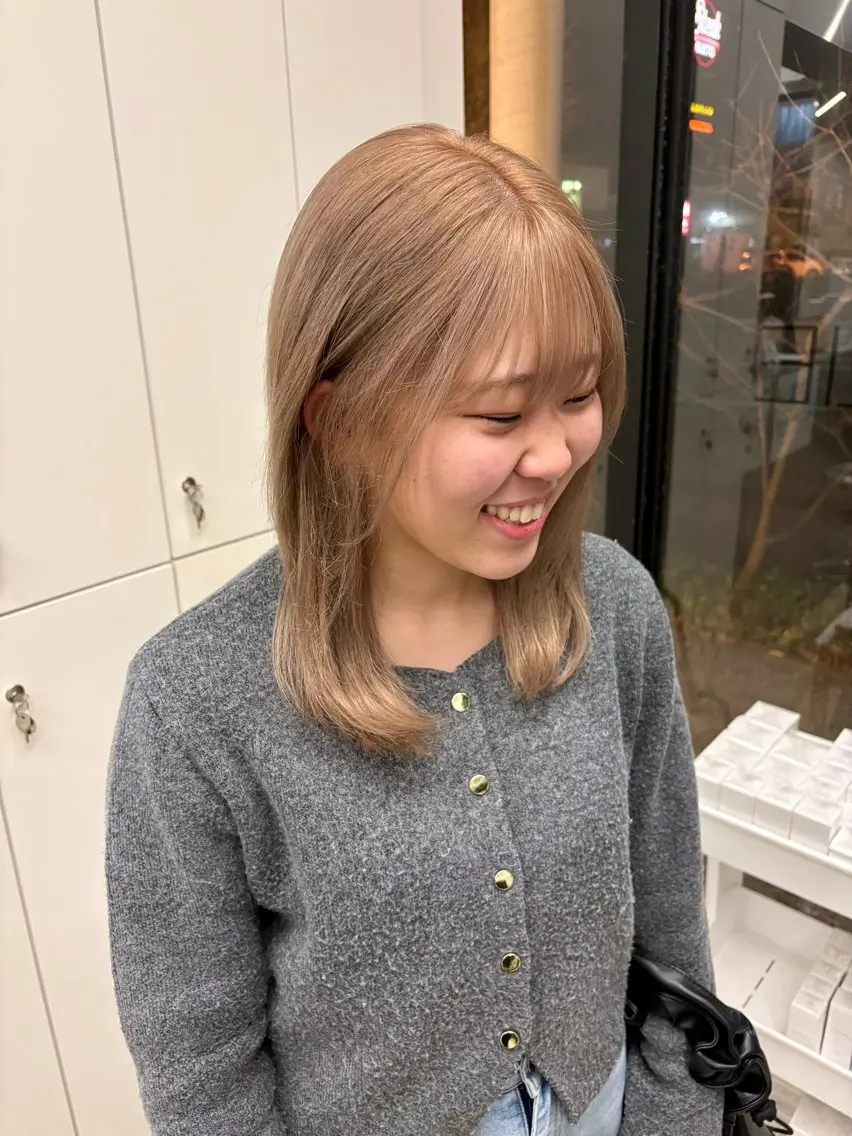 【2.3回目限定・50％OFF】透明感ブリーチカラー🫧の写真