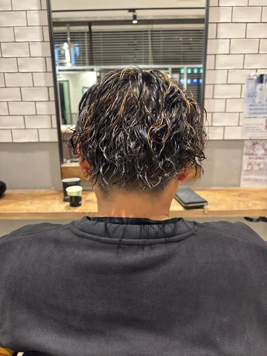 ミディアム カット パーマ トリートメント 菊地 優斗のヘアスタイル