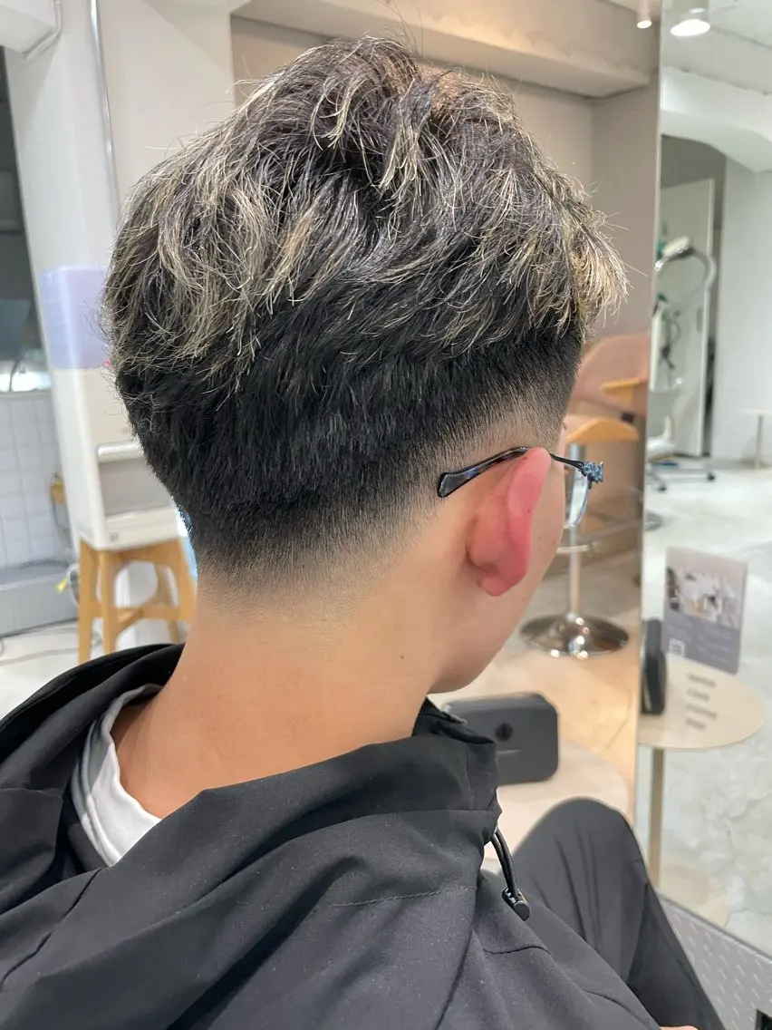 メンズ フェードカット メンズパーマ ✂︎barber✂︎ Hideのヘアスタイル
