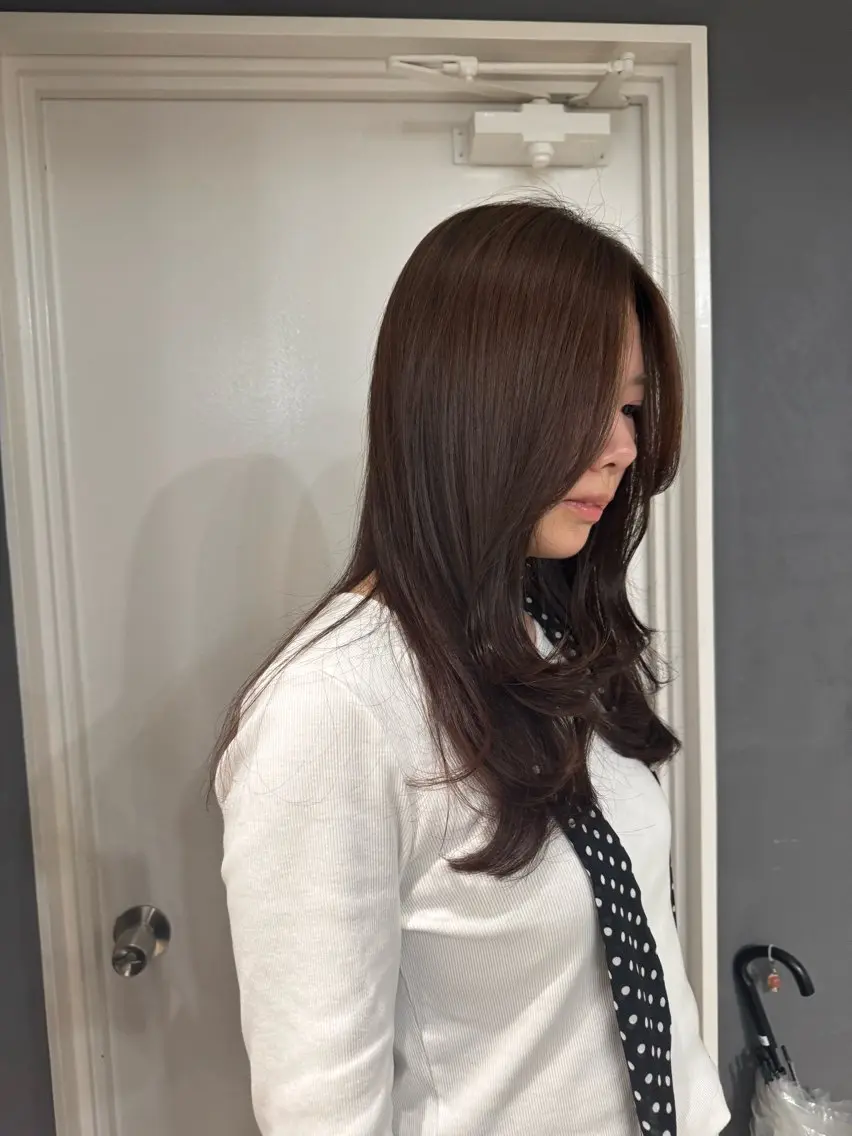 ロング カット ヘアカラー トリートメント reira/堀江/ 似合わせカットのヘアスタイル