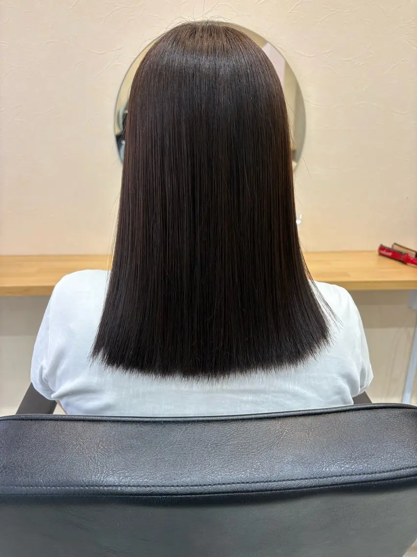 ミディアム カラー ヘアカラー トリートメント 透明感カラー/ ブリーチ🩰🪽のヘアスタイル