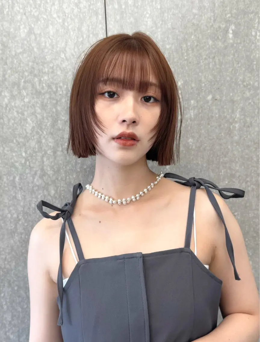 ショート ボブ 顔まわりレイヤー レイヤーカット BAssA 江古田店のヘアスタイル