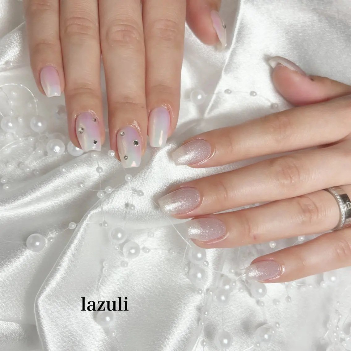 ミディアム ハンドネイル Lazuli 💎のネイルデザイン