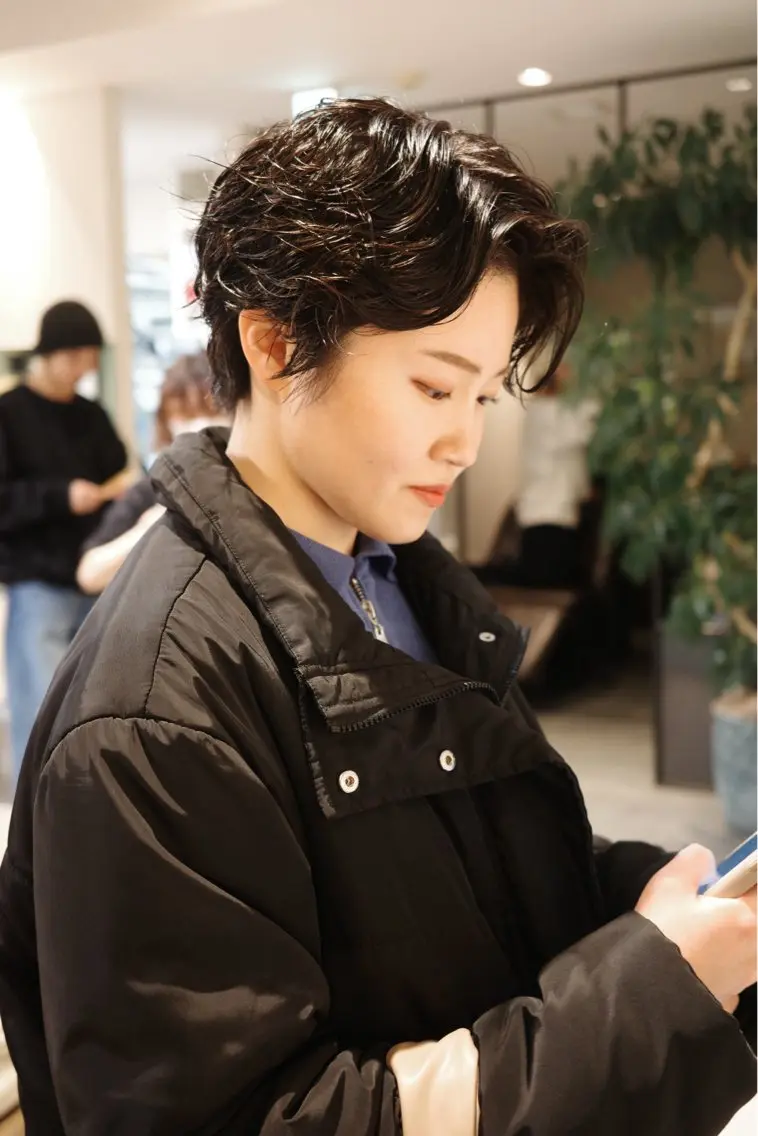 ショート パーマ 🌀渋谷メンズヘア 🌀河野瑠太のヘアスタイル