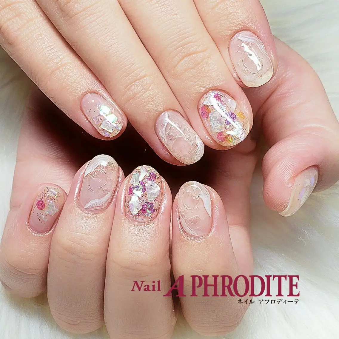 ネイル ジェルネイル ニュアンスネイル ソフトジェル Nail Aphroditeのネイルデザイン