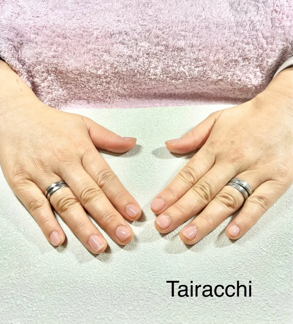 ネイル アートネイル ラメ(グリッター) ピンク ショートネイル ハンドネイル Tairacchi タイラッチのネイルデザイン