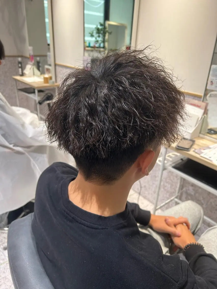 パーマ メンズ ♡透明感カラー★ ネイル/しの♡のヘアスタイル