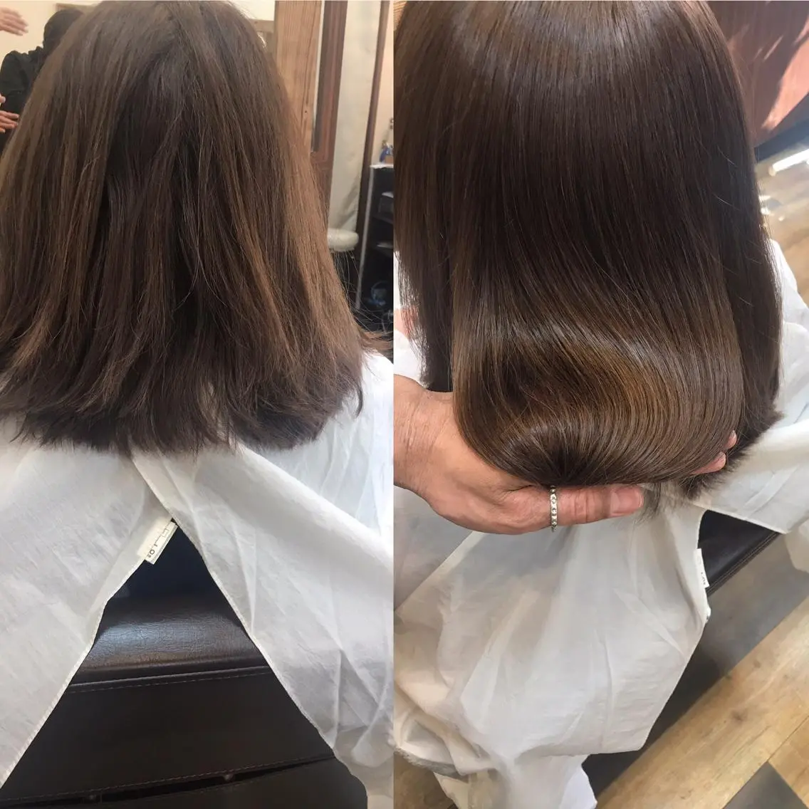 ミディアム カット トリートメント 宮脇 雄司のヘアスタイル