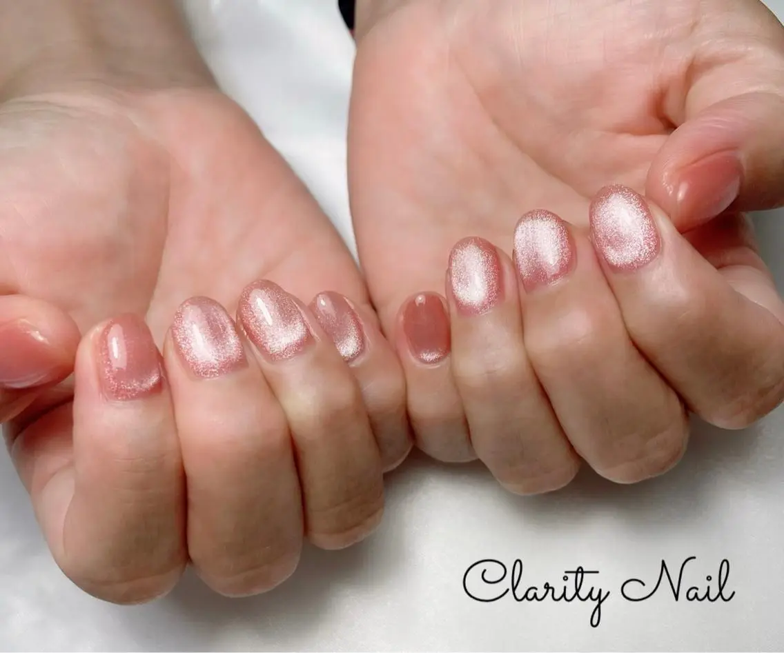 ネイル マグネットネイル ワンカラーネイル ハンドネイル Clarity Nailのネイルデザイン