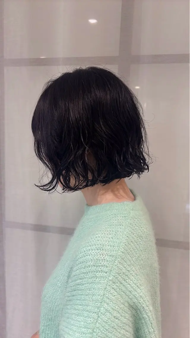 ショート パーマ ボブ カット パーマ 梅田美容室/カット /Maoのヘアスタイル