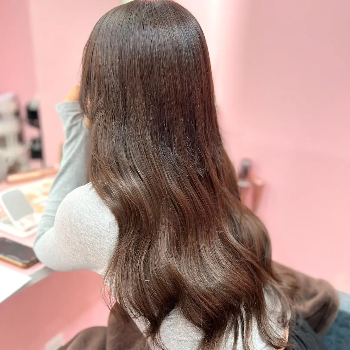ロング エクステ 韓国風ヘア SEASON 大阪梅田駅徒歩7分のヘアスタイル
