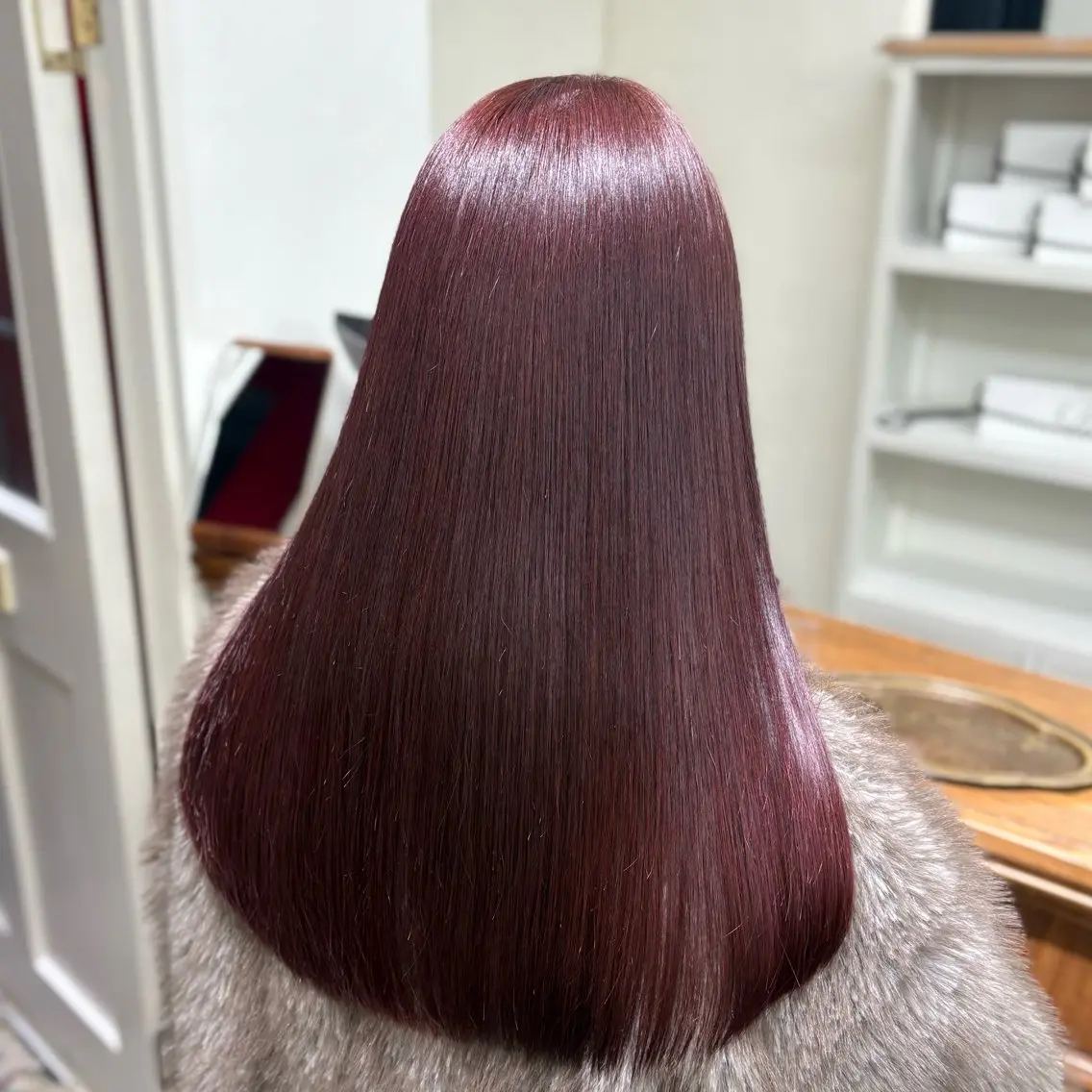 セミロング カラー カット ヘアカラー トリートメント 🎀ときの/髪質改善 透けッ暖色カラー🪞のヘアスタイル