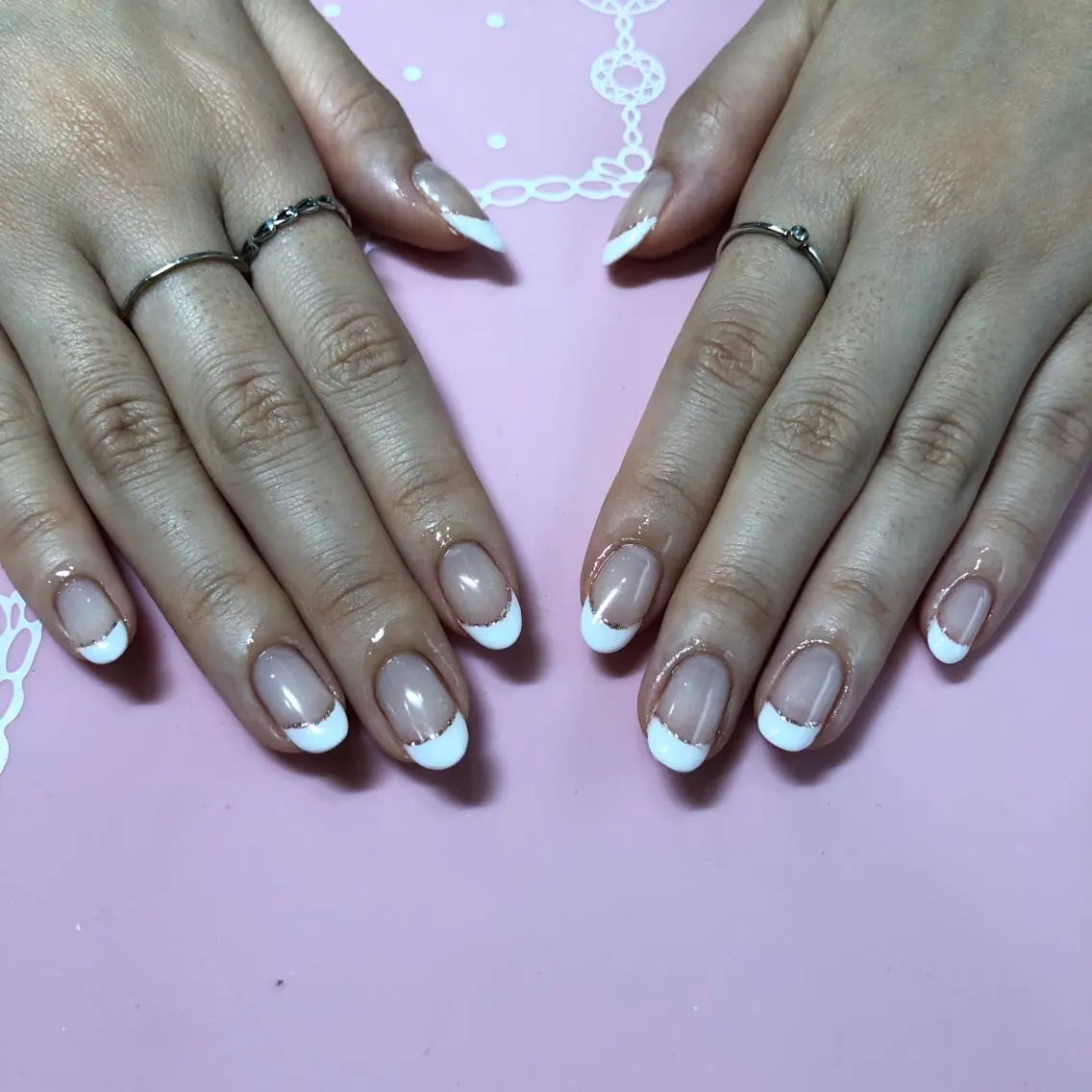 ショート ネイル フレンチネイル ハンドネイル 《LB》ラブリエ Nail&eyeのマツエク・マツパデザイン