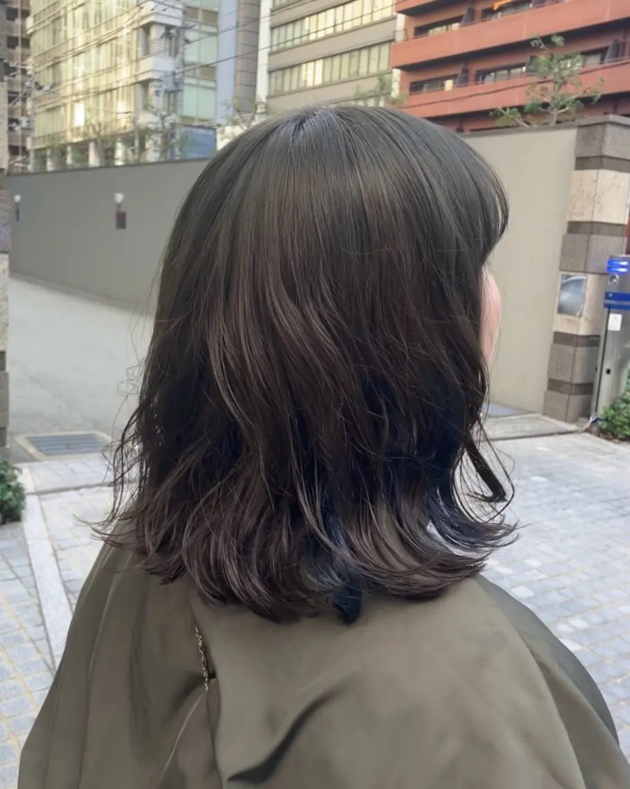 ミディアム カラー ヘアアレンジ ヘアカラー トリートメント 艶髪/矯正/髪質改善 ヘアアレンジ/西梅田のヘアスタイル