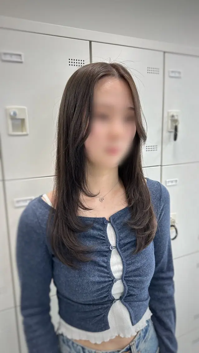 ロング カラー カット トリートメント ヘアセット レイヤーダブルカラー KYONのヘアスタイル