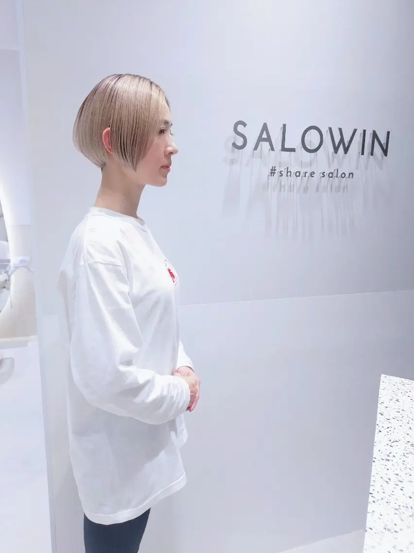 ショート カラー 丸みショート ベージュカラー ミルクティーベージュ ショートヘア カット ヘアカラー ショート&ボブなら お任せ✨中野 真二のヘアスタイル