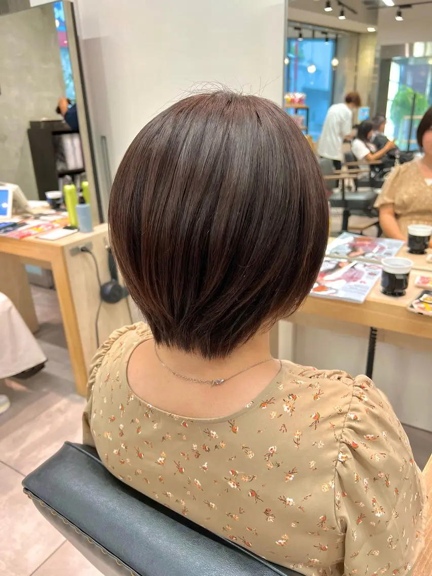 ショート カラー ヘアカラー トリートメント 🌞レイヤー×カラー 前川那津美🌞のヘアスタイル