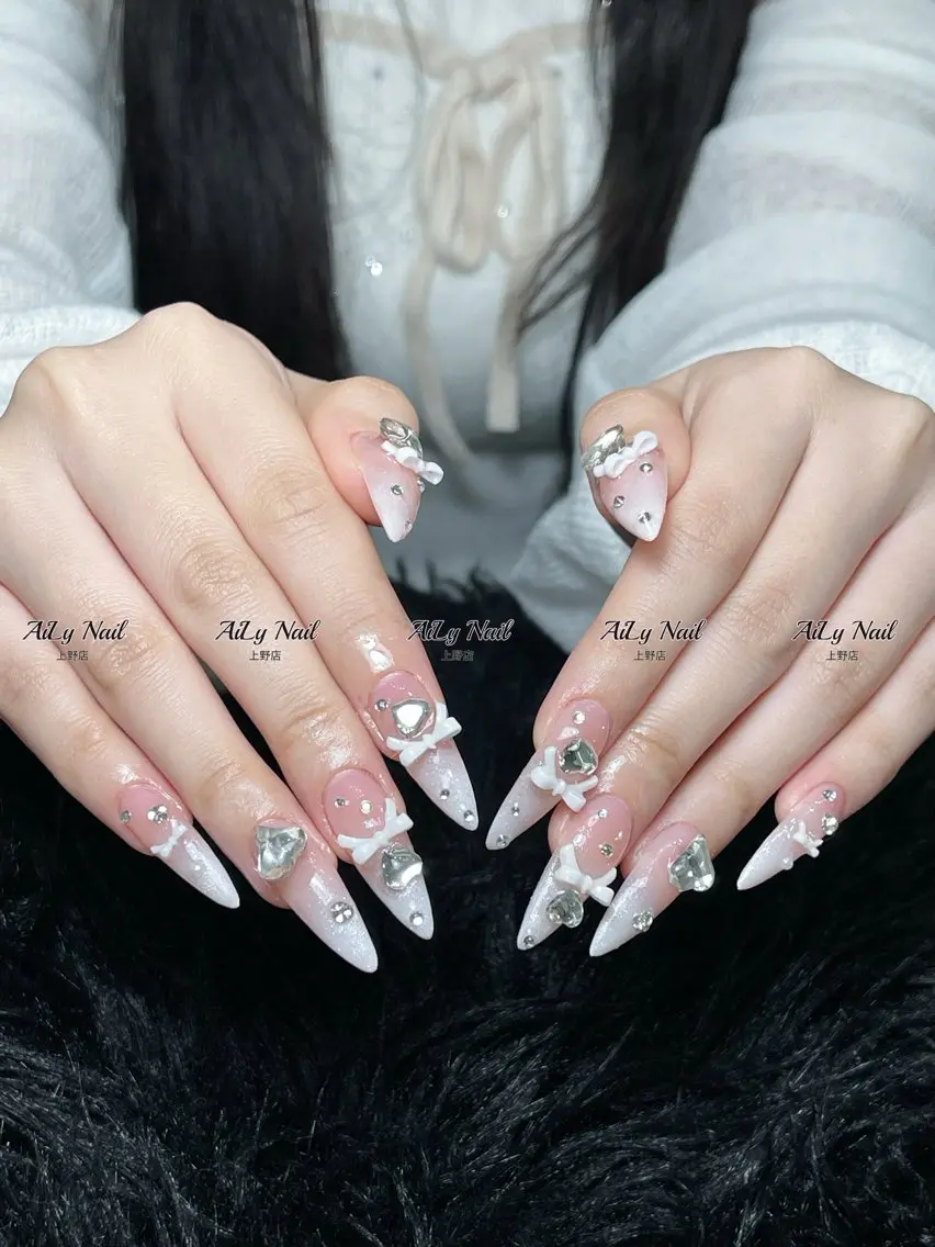 ネイル アートネイル ジェルネイル マグネットネイル ニュアンスネイル シンプルネイル ハンドネイル AiLy Nail 上野店のネイルデザイン