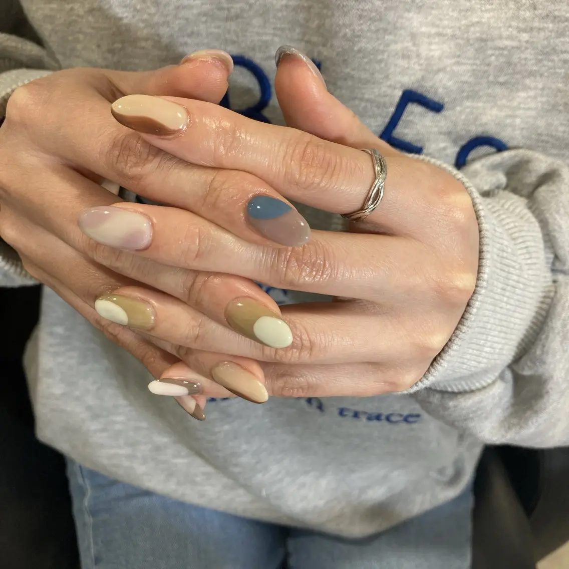 ネイル ニュアンスネイル ハンドネイル Noa新越谷 Makikoのネイルデザイン