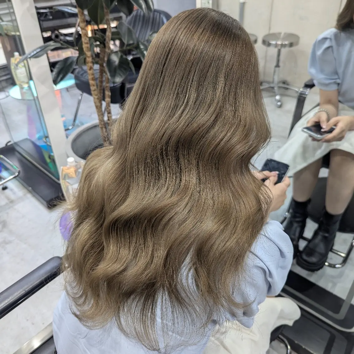 【お出かけやデートの前に‼︎】巻き下ろしヘアセット¥2200の写真