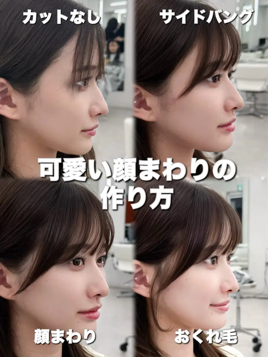 セミロング カット 割れない顔まわり× 小顔補正レイヤー難波のヘアスタイル