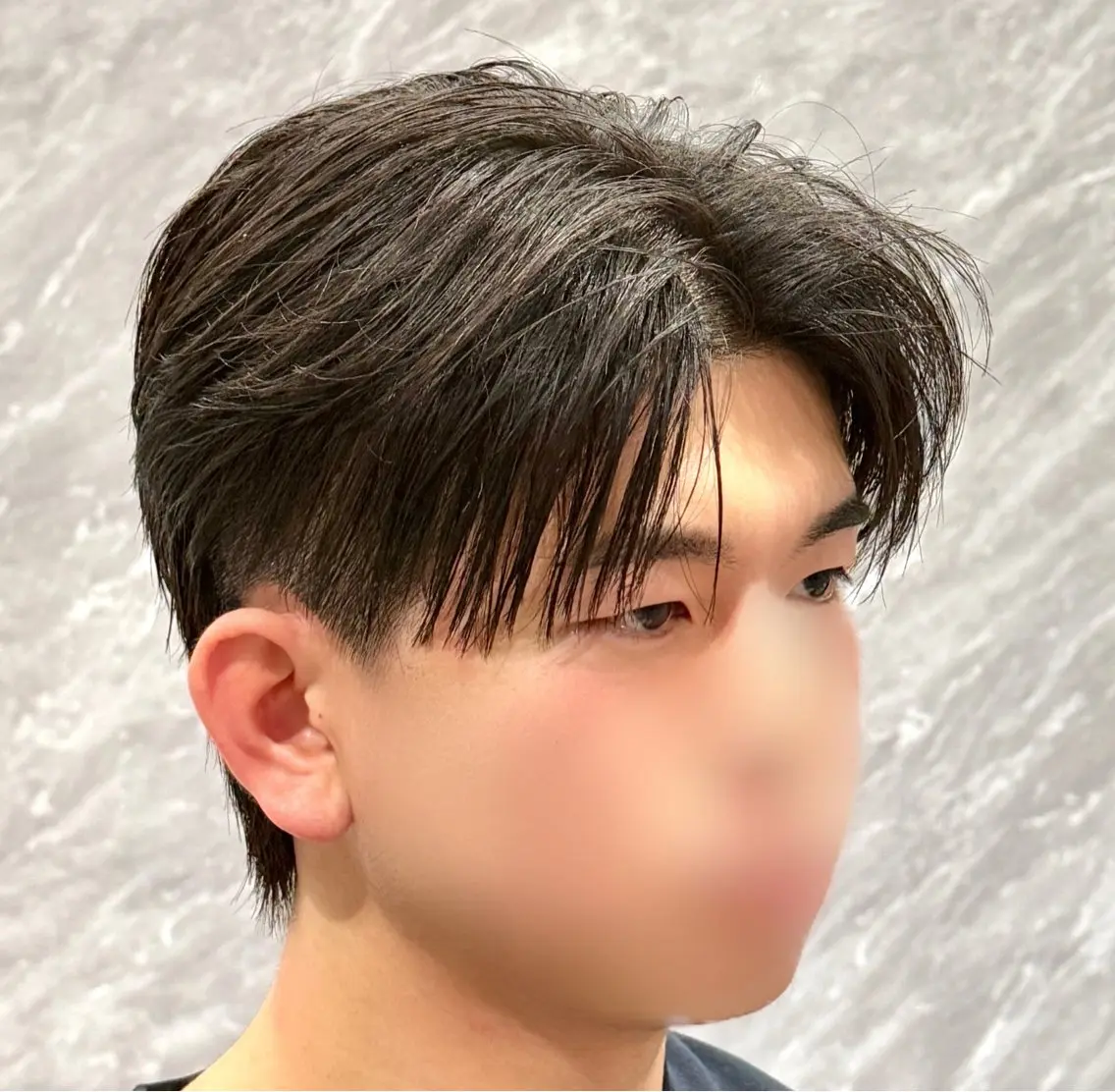 メンズ カット パーマ ulus kobe 藤枝大地のヘアスタイル