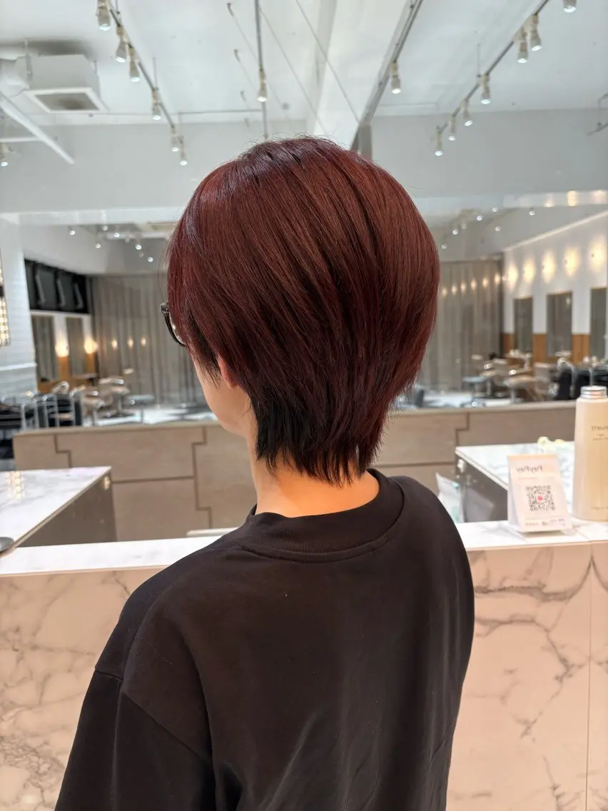 ショート カラー ピンクカラー rurina ꪔ̤̮のヘアスタイル
