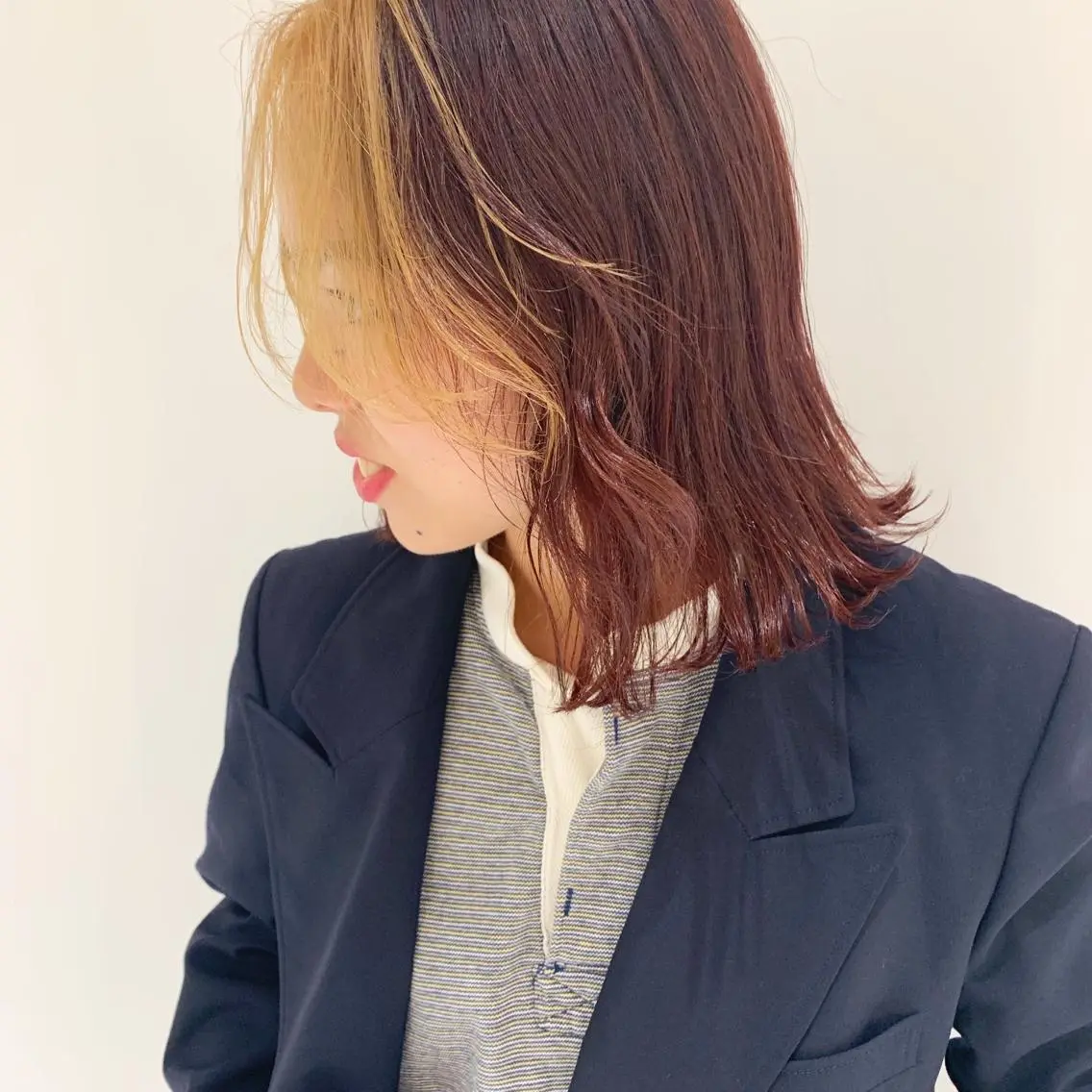 ミディアム kiyono ⭐︎ダブルカラーのヘアスタイル