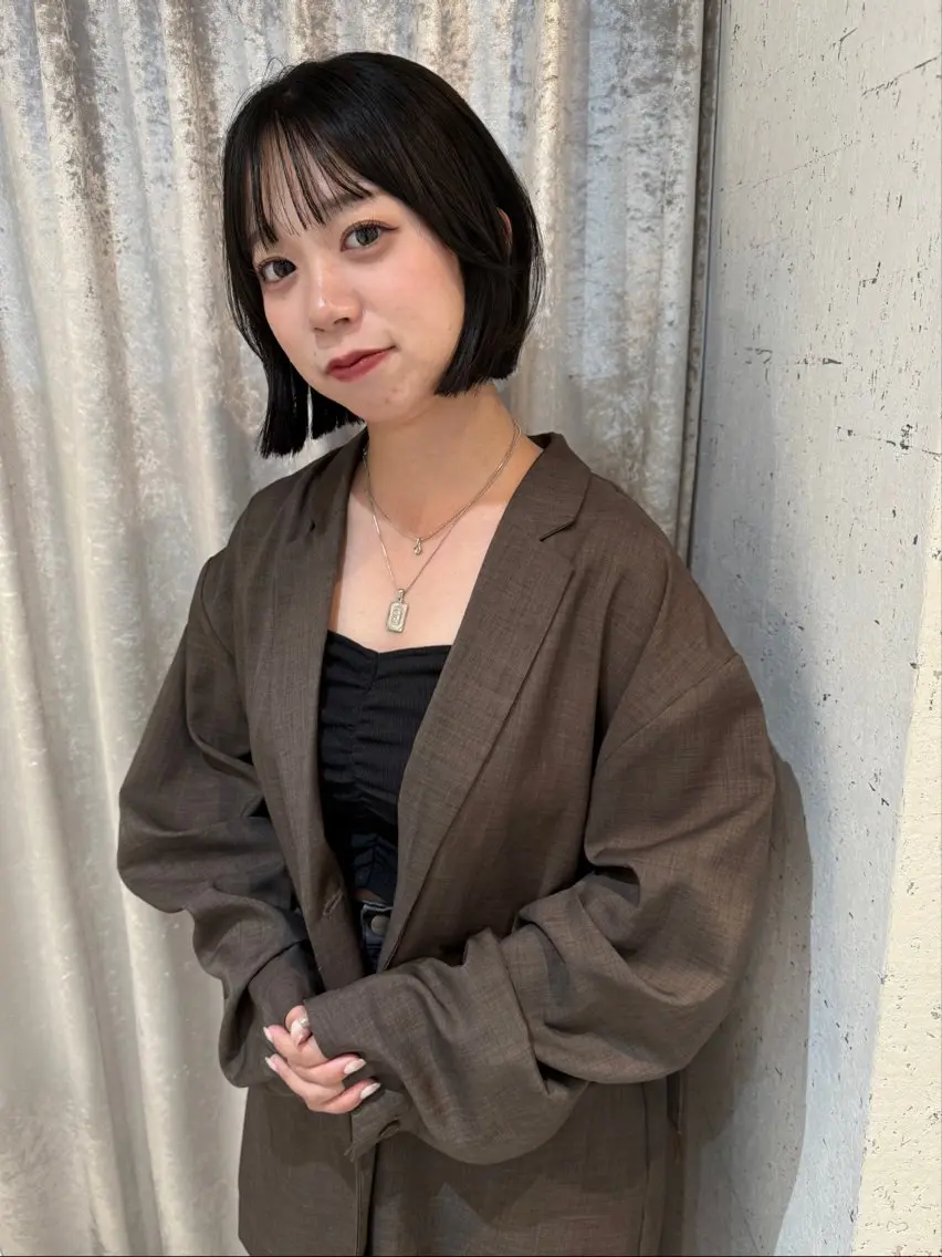 ショート カラー カット ヘアカラー 縮毛矯正 トリートメント mai / linoah˚✧のヘアスタイル