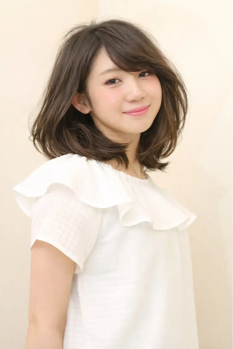 ミディアム カラー カット 金子 直樹のヘアスタイル