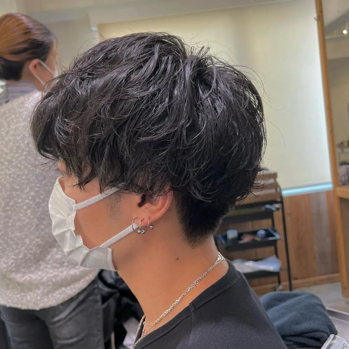 ショート パーマ メンズ カット パーマ ノグチ ナツコのヘアスタイル