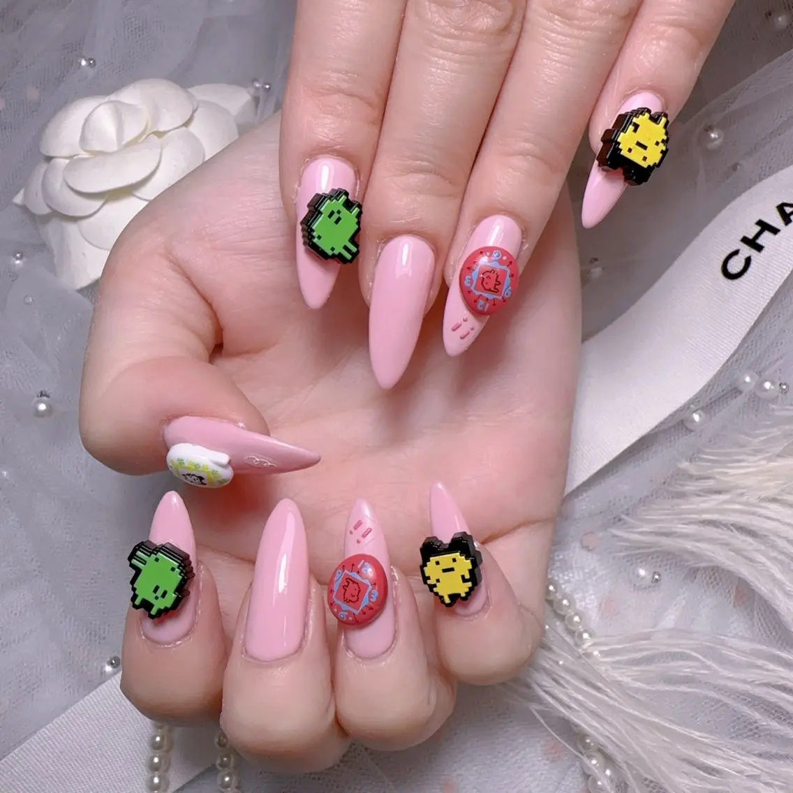 ネイル オーロラネイル フットネイル フレンチネイル ジェルネイル 韓国ネイル Belle nail salon 新小岩のネイルデザイン