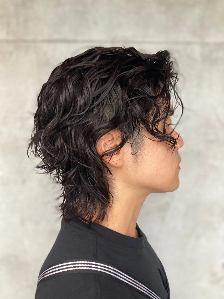 ミディアム パーマ メンズ カット パーマ トリートメント 🌙パーマ 照井🌙のヘアスタイル