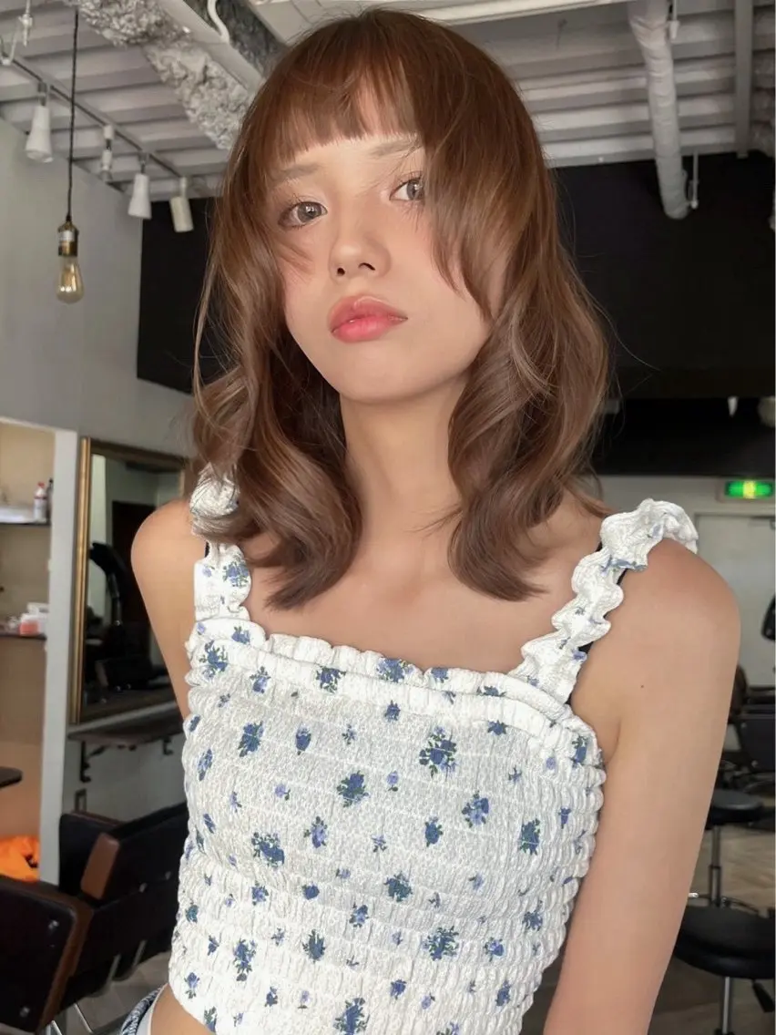 ミディアム カラー ヘアセット🌷カラー 🌷似合わせmaoのヘアスタイル